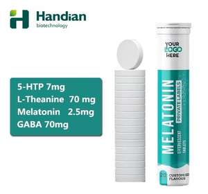 Slaap Sneller Langer 5-htp L-Theanine Melatonine Voedingssupplement Gaba Bruistabletten - Product Image 1