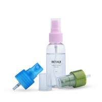 Flacon vaporisateur de parfum cosmétique de voyage en plastique cylindrique vide, petit, 30 ml-150 ml, brume fine pour le corps