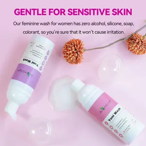 Produk pencuci Yoni Herbal alami intim Aromlife untuk wanita pH vagina seimbang sehari-hari berbusa intim cuci tubuh bau tidak enak