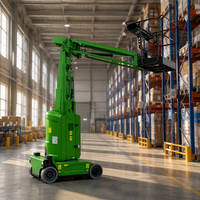 Plateforme élévatrice pour personnel 9m 150kg, élévateur à mât autopropulsé pour opérations en allées étroites, service personnalisé