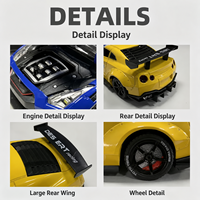 Réveil Voiture Sport GTR Rechargeable USB en Alliage avec LED Son Moteur Brume et Veilleuse