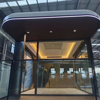 Cabine Capsule Spatiale à Montage Rapide avec Mur Rideau en Verre au Sol, Maisonnette Préfabriquée Étanche pour Camping et Hébergement
