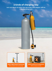 Tudiving 1L tùy chỉnh màu sắc logo CE Breath 15-25min bơm tay bơi dưới nước nhôm bể chứa không khí <span class=keywords><strong>Kit</strong></span> Scuba lặn thiết bị - Product Image 6