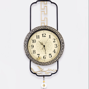 Mới phong cách Trung Quốc câm nhà trang trí nội thất trang trí đồng hồ treo tường - Product Image 1