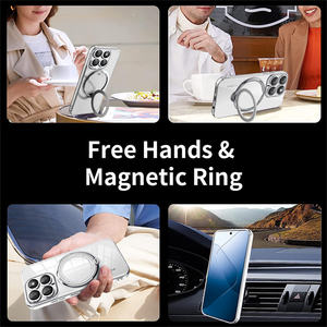 Coque arrière magnétique plaquée transparente à 360 ° pour Xiaomi 14 Ultra <span class=keywords><strong>Pro</strong></span> 14T 13T <span class=keywords><strong>Poco</strong></span> F6 X6 <span class=keywords><strong>Pro</strong></span> Redmi K70 14C - Product Image 5