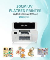Impresora UV Plana Pequeña A3 3040 con Cabezal Dual XP600 I1600 I3200 para Vidrio, Metal, Madera, Plástico, Llaveros Personalizados