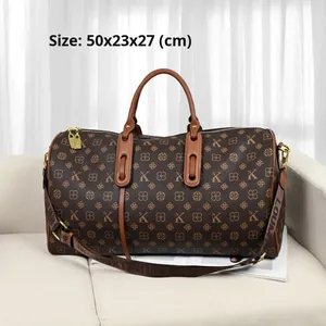 Túi thể thao du lịch da thật cao cấp, cỡ lớn, in logo tùy chỉnh, dành cho nam giới - Product Image 2