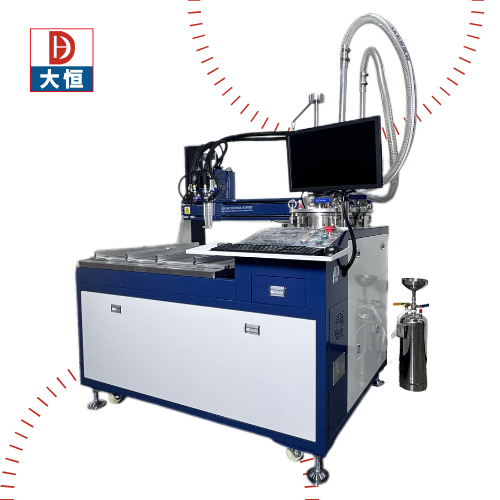 Automatic AB Two Parts Epoxy Silicone Urethanes Dispensing Potting Machine Two Component Epoxy Mixer Dispenser
