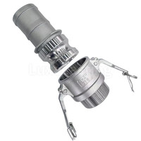 Raccords rapides Camlock LUXE en aluminium, laiton, PP, PVC pour tuyaux plats de 1/2 à 12 pouces, type C+E, coupleurs mâles et femelles MIL A59326 NBR