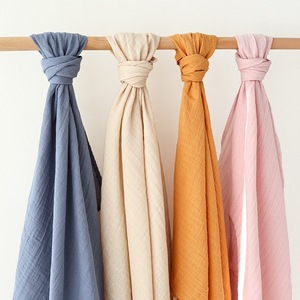 بطانية قماط للأطفال حديثي الولادة من القطن <span class=keywords><strong>100</strong></span>٪، غطاء قماشي ناعم وقابل للتنفس، بطانية أطفال متعددة الاستخدامات بسعر الجملة من المصنع - Product Image 4