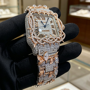 <span class=keywords><strong>Montre</strong></span> VVS Moissanite de <span class=keywords><strong>luxe</strong></span> <span class=keywords><strong>automatique</strong></span> pour <span class=keywords><strong>homme</strong></span>, forme carrée, style designer, livraison directe, <span class=keywords><strong>montre</strong></span> hip-hop entièrement sertie de diamants - Product Image 1