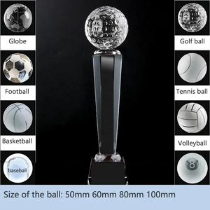 Venta al por mayor K9 Crystal Sport Award fútbol baloncesto tenis Golf voleibol trofeos para regalos de recuerdo - Product Image 2