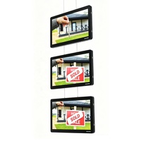 Écran LCD couleur 15,6-21,5 pouces 16:9 suspendu pour la publicité dans les centres commerciaux, gestion à distance en temps réel, signalisation numérique (1