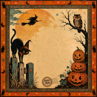 Tapis de Mahjong Orton américain, design original Halloween, 6 styles : Cowboy, Fantôme, Gothique, Corbeau, Vintage, Sorcière, en caoutchouc naturel imperméable