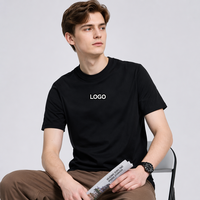 T-shirt surdimensionné à col rond en coton 100% pour homme, tricoté, de haute qualité, écologique, logo personnalisé pour la vente en gros