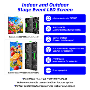 Pantalla LED HD 4K Resistente al Agua para Interiores y Exteriores, Panel LED P3.91 P4.81 para Alquiler, Eventos, Fondo de Escenario, Animación de Ascensores - Product Image 2