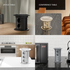 Điện nâng Pop Up Ổ cắm EU tiêu chuẩn Pháp ổ cắm với sạc nhanh <span class=keywords><strong>USB</strong></span> <span class=keywords><strong>bluetooth</strong></span> loa 10 Wát sạc không dây - Product Image 3