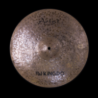 2026 Kingdo Cymbales Hi-hat Professionnelles Artist Dark 14 pouces en Bronze B20 de Haute Qualité, Instrument de Percussion pour Batterie, Ensemble de Cymbales