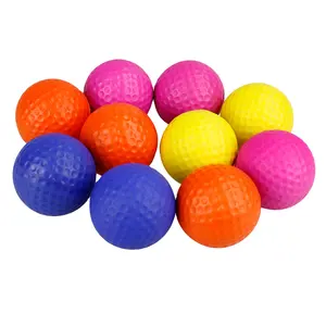 複数の色のストレス332ディンプルボールソフトスポンジフォーム練習ゴルフボールカスタムロゴが利用可能