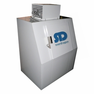 Soardragon Ngoài Trời Thẳng Đứng Tủ Đông 120 Túi Cube Ice Khả Năng Lưu Trữ Rắn/Cửa Kính Tự Động Rã Đông Đóng Gói Ice Merchandiser - Product Image 1