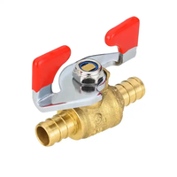 Hot Sale Hochwertiges Pex X Pex Kugel hahn 1/2 "Messing Kugel hahn