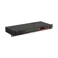 GTSVSOMA AS208 Secuenciador Profesional de 10 Canales y 6000W de Alta Potencia con Pantalla Retroiluminada Metálica, Diseño Ligero y Voltaje Universal