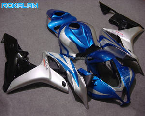 ชุดแฟริ่งคลาสสิกสำหรับรถฮอนด้า CBR600RR F5 ปี 2007 <span class=keywords><strong>2008</strong></span> สีน้ำเงิน เงิน ดำ CBR 600RR 07 08 <span class=keywords><strong>CBR600</strong></span> RR ชุดแฟริ่งมอเตอร์ไซค์อะไหล่แต่ง - Product Image 1