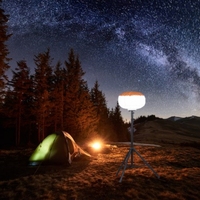 Tour d'éclairage de trépied de levage manuel de mât télescopique de ballon portable d'urgence LED 400W