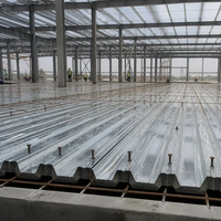 Plancher ouvert en acier galvanisé YX76-305-915 de Source Factory, longueur personnalisée pour plancher composite