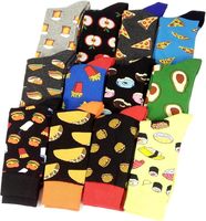Chaussettes habillées à motifs amusants pour hommes avec motif personnalisé Chaussettes en coton au design fou Cadeaux de fantaisie pour hommes