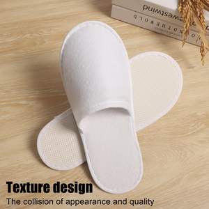 Pantuflas Blancas para Spa, Pantuflas para Huéspedes de Hotel, para Spa, Fiestas, Hotel y Viajes, Se Adaptan a la Mayoría de Hombres y Mujeres, Blancas - Product Image 6