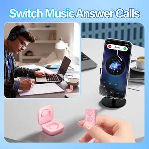 Bague connectée pour <span class=keywords><strong>TikTok</strong></span>, contrôle des applications E-book, musique, Kindle, déclencheur d'appareil <span class=keywords><strong>photo</strong></span> à distance, compatible avec les smartphones et tablettes iOS et Android - Product Image 3