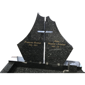 Giá thấp cá nhân tuyệt đối màu đen Granite ngọn hải đăng thiết kế memorial gravestone bia mộ bia mộ tượng đài - Product Image 2