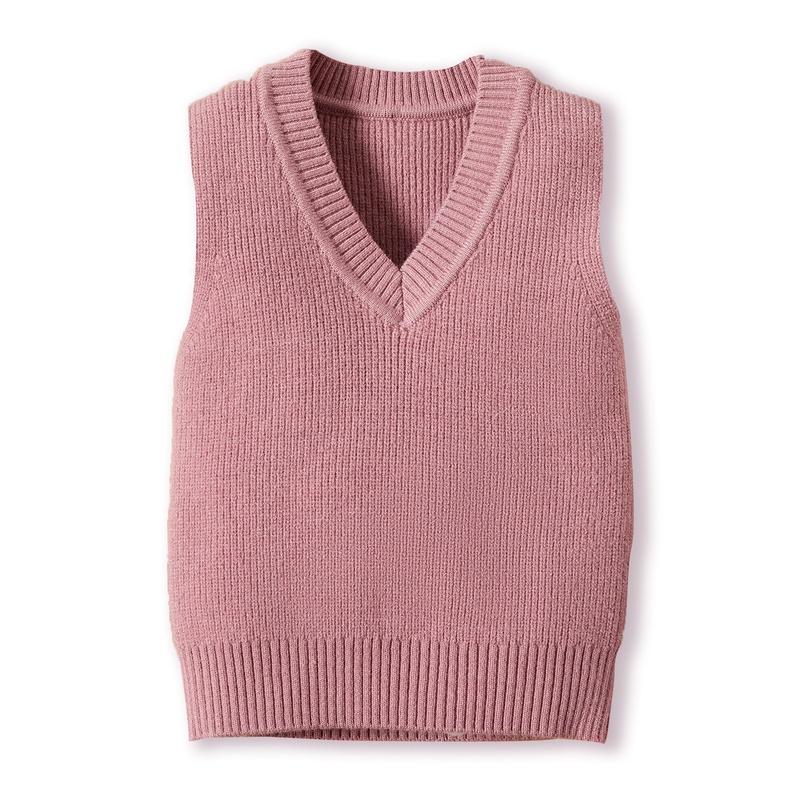 Sleeveless Solid Color Casual V neck