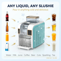 Máquina Eléctrica Profesional para Hacer Hielo Picado, Licuadora Instantánea de 1 Minuto con Diseño Integrado en Botella para Cualquier Líquido, Máquina de Hielo Gola