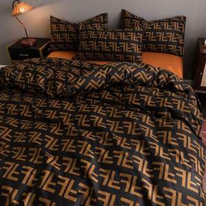 Parure de lit 4 pièces 100% coton pur, drap et housse de couette doux, vente en gros directe d'usine, promotion du Nouvel An - Product Image 5