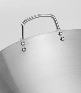 Wok Chino de Acero Inoxidable 201 de 20 Pulgadas con Acabado Arenado para <span class=keywords><strong>Restaurante</strong></span>, Precio Muy Económico, Precio Directo de Fábrica - Product Image 4