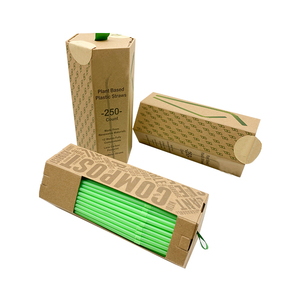 Contenant en papier Kraft lavable, 500 ml, conteneur en papier Kraft personnalisé, hexagone de qualité alimentaire, <span class=keywords><strong>Tube</strong></span> en papier vide pour la paille - Product Image 4