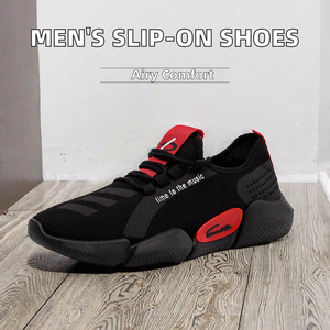 Zapatillas de Correr para Hombre Ligeras Transpirables de Malla Suave sin Cordones con Característica Elástica para Caminar de Malla Transpirable Estilo Walking - Product Image 2