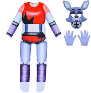 Ecowalson Disfraz Cosplay de Five Nights at Freddy's, Juego de Terror, Mameluco con Máscara, Regalo de Cumpleaños de Anime <span class=keywords><strong>Fnaf</strong></span> para Niños - Product Image 6