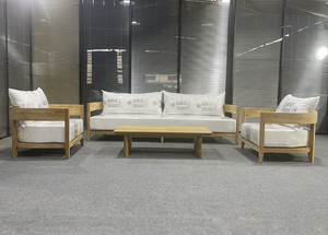 Decoout cao cấp gỗ tếch rắn giải trí đồ nội thất bền <span class=keywords><strong>sofa</strong></span> <span class=keywords><strong>Set</strong></span> cho sân vườn - Product Image 6