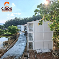 Cbox Maison Conteneur Modulaire Préfabriquée Démontable pour Dortoir Multi-Lits en Rangée Linéaire