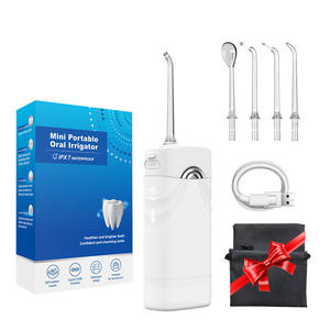 Dispositivo portátil de limpieza bucal con chorro de agua para el hogar, hilo dental, irrigador bucal de viaje - Product Image 1