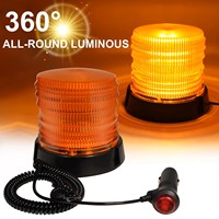 12V-30V LED-Stroboskop-Warnleuchte Bernsteinfarbene Straßenbeleuchtung Magnetisches Notfall-Blinklicht 24V Rote Wasserdichte Verkehrslampen