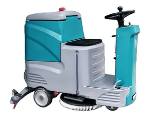 Floor Scrubber Machine With Single Brush Vacuum Sweeper