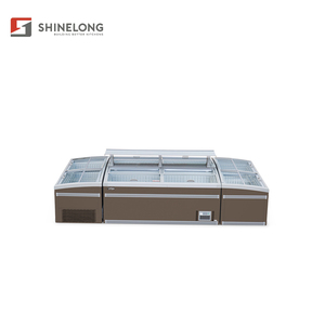 Siêu Thị Thương Mại Đôi Đảo Đông Lạnh Thịt Hiển Thị Tủ Lạnh Mở <span class=keywords><strong>Showcase</strong></span> - Product Image 5