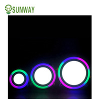 Panneau lumineux LED rond bicolore 6w 9w 16w 24w CE RoHS