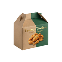 Boîte pliable personnalisée KFC pour poulet, riz et frites, idéale pour le déjeuner, les burgers, les morceaux de poulet, le shawarma et la sauce
