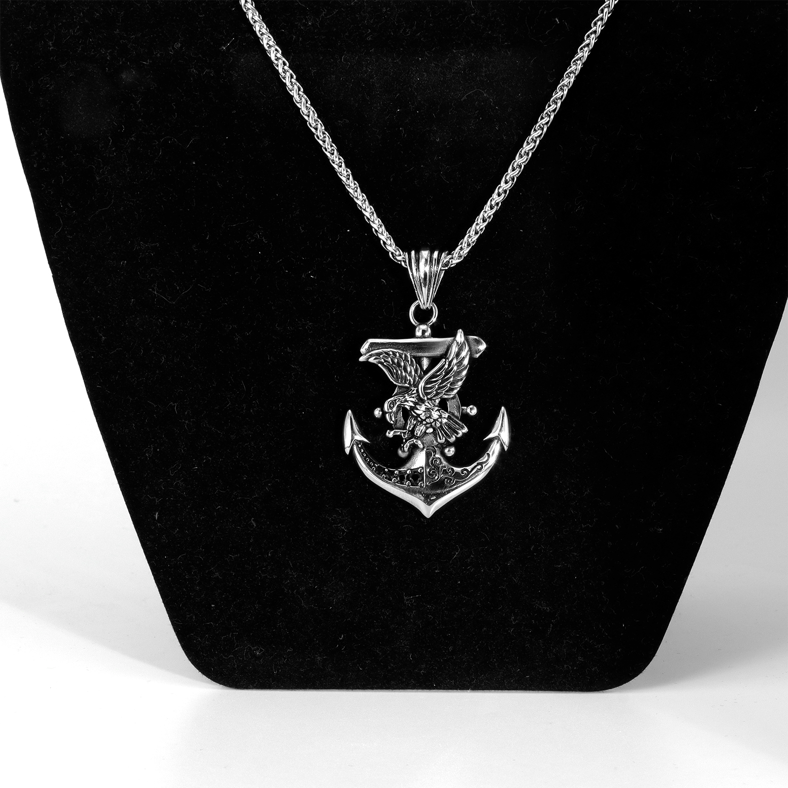 Vintage Gold Silver Contrast Long Chain Necklace for Men