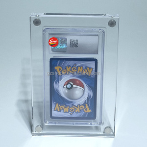 Protector de pantalla de tarjeta de clasificación de <span class=keywords><strong>Pokemon</strong></span> de acrílico transparente de alta calidad SHP para funda protectora de losa de tarjeta graduada - Product Image 1